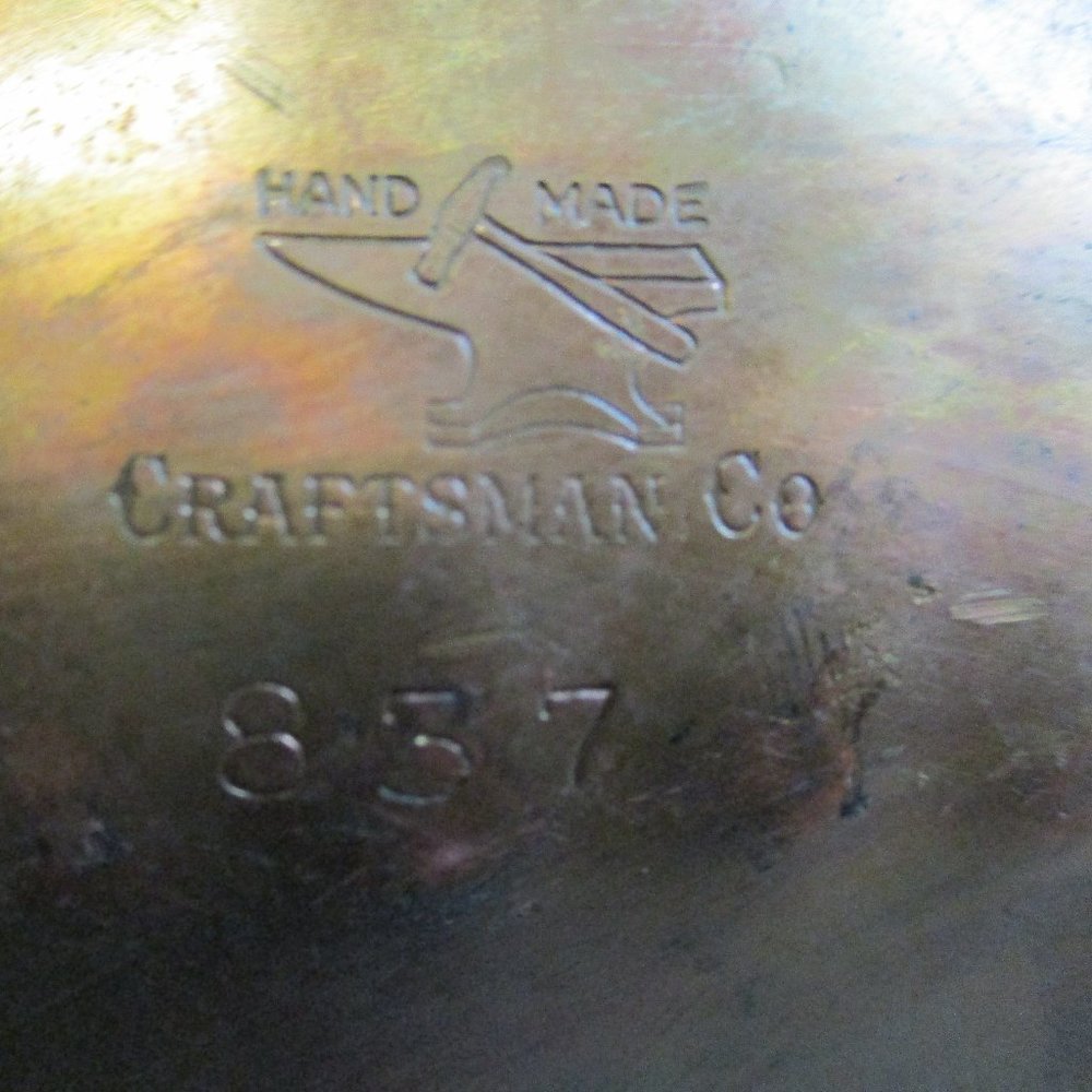 1940s hammered copper bowl - Picture 3 of 6